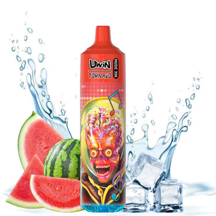 UWIN Vape Preço - gelo de melancia UWIN CRYSTAL vaporizador descartável de 35k 60BZ20