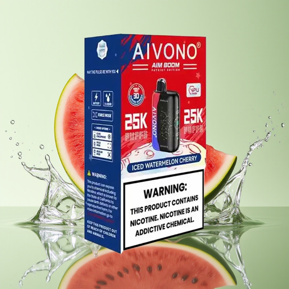 Aivono AIM BOOM 25000 Puffs 28ml 650mAh 1.2ohm Melancia Cereja Gelada