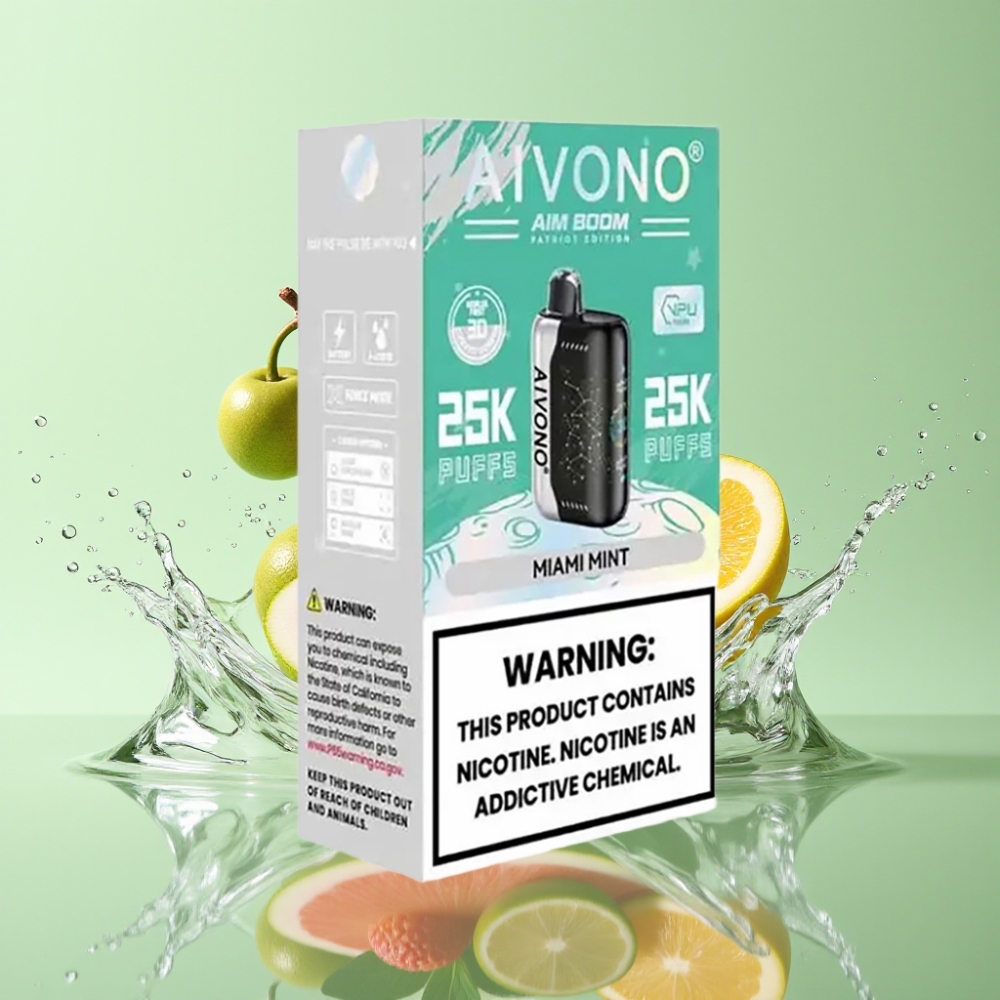 Aivono AIM BOOM 25000 Puffs 28ml 650mAh 1.2ohm Miami Menta