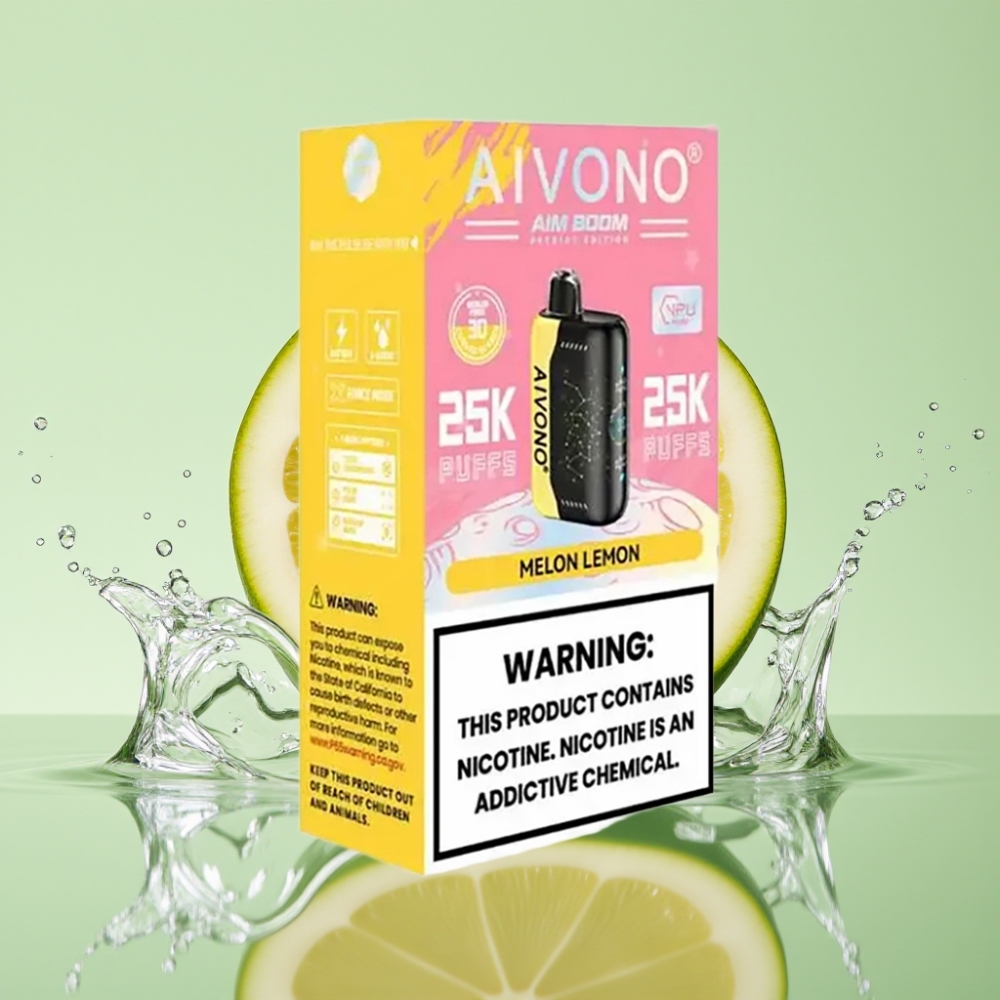 Aivono AIM BOOM 25000 Puffs 28ml 650mAh 1.2ohm Sabor Melão Limão