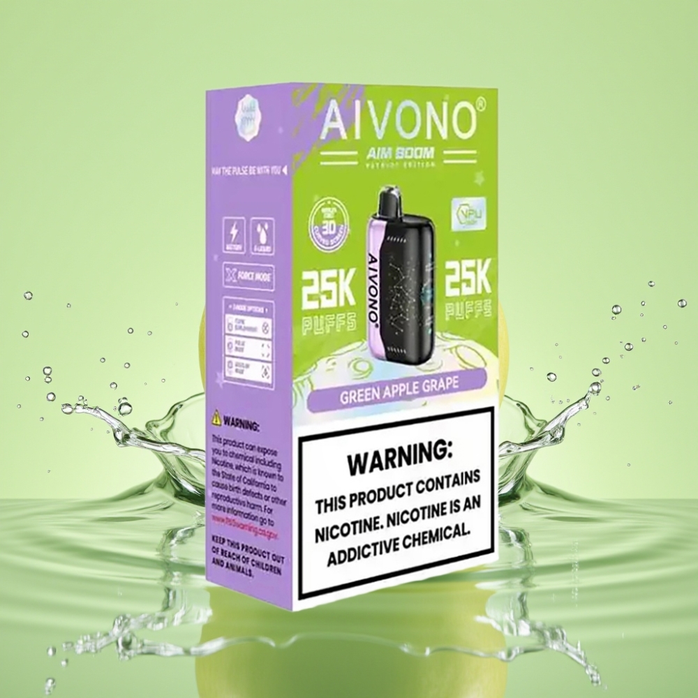 Aivono AIM BOOM 25000 Puffs 28ml 650mAh Maçã Verde Uva