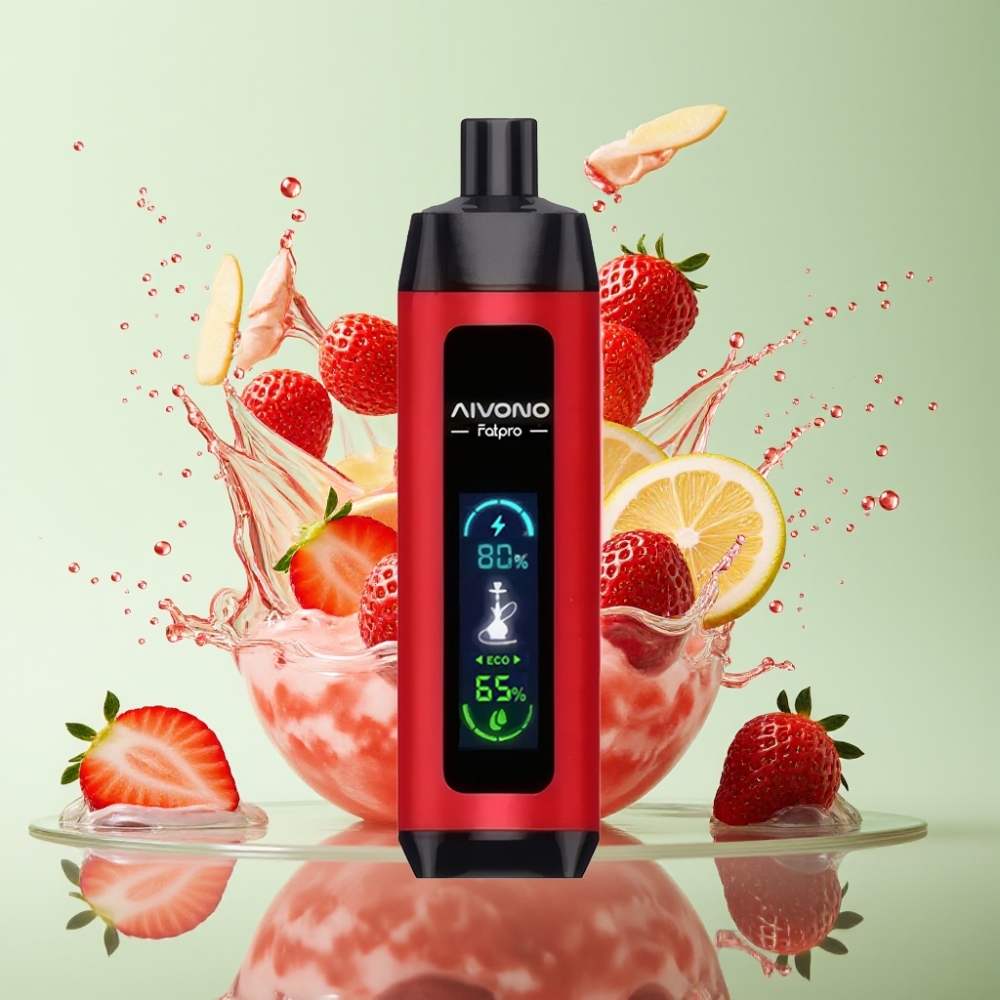 Aivono AIM FATPRO 22000 Puffs 28ml 0.6 ohm Morango Punch 5% Nic Eco/Boost
