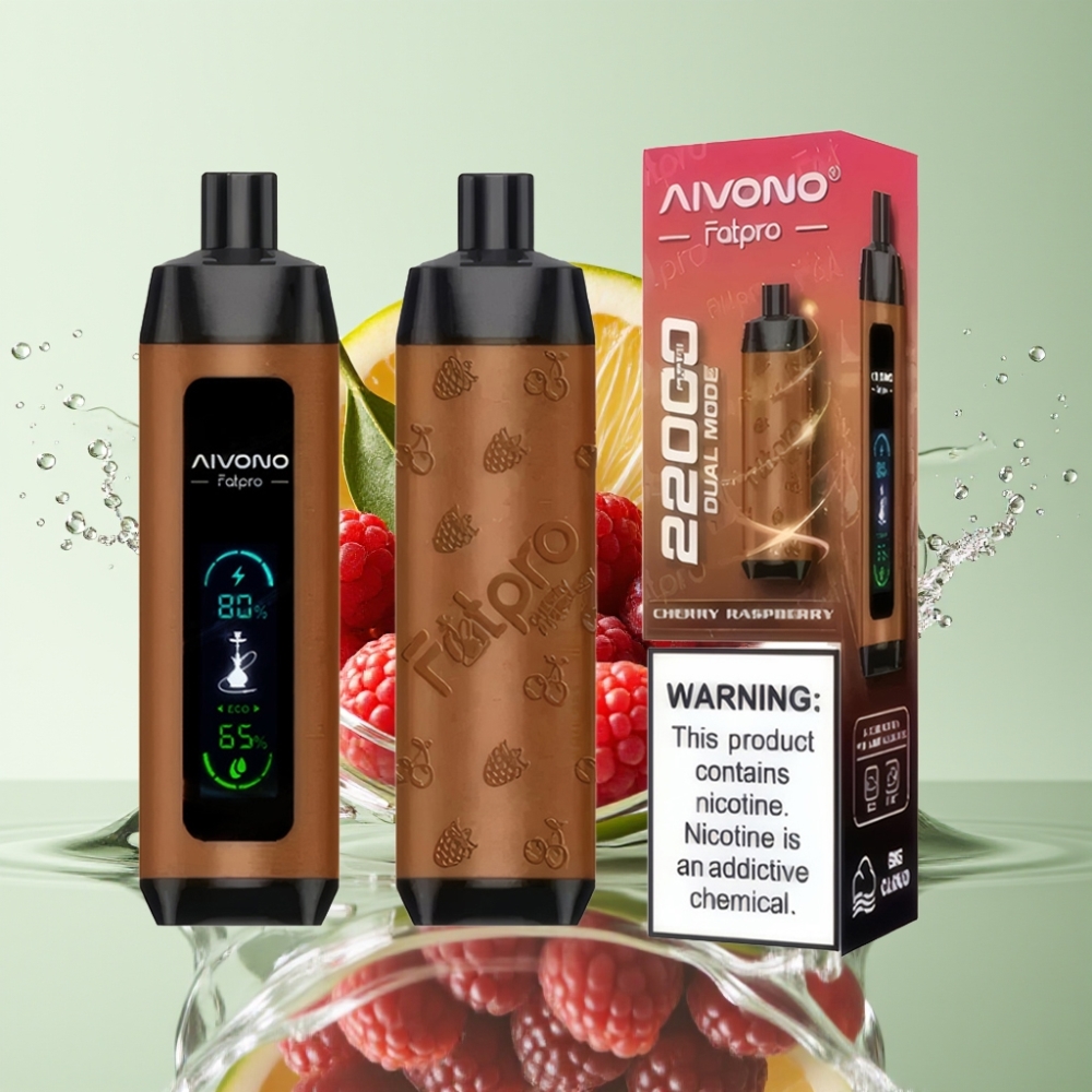 Aivono AIM FATPRO 22000 Puffs 28ml 600mAh 0.6Ω Eco/Boost Cereja Framboesa