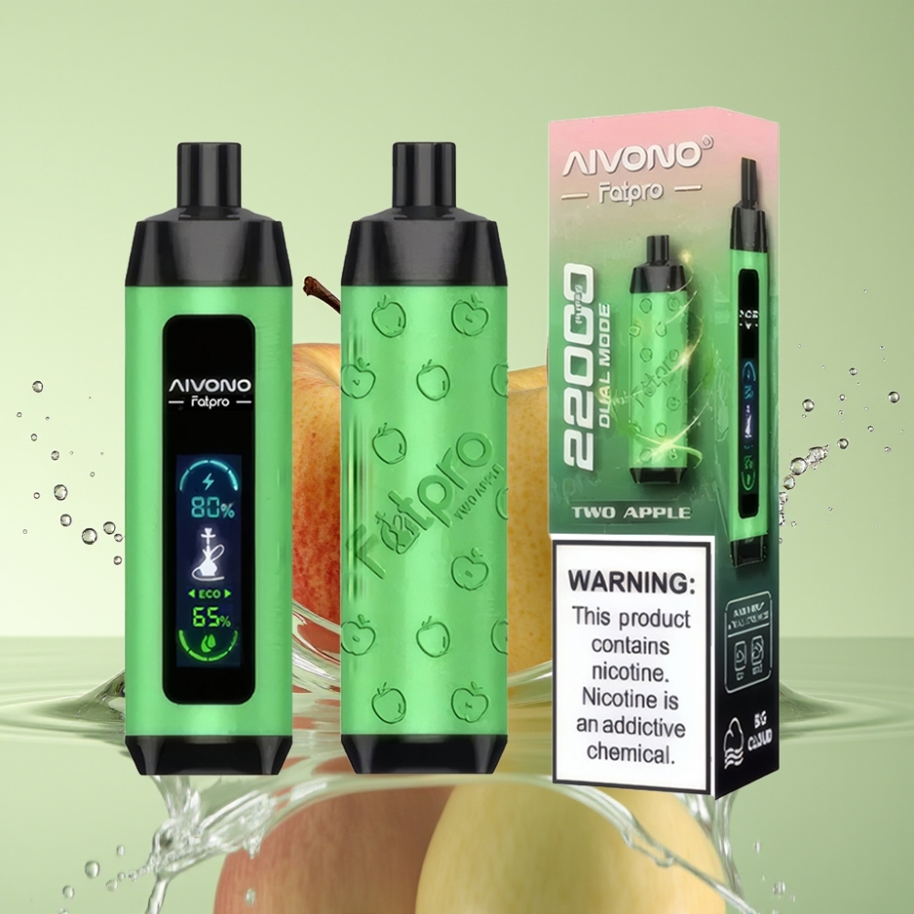 Aivono AIM FATPRO 22000 Puffs 28ml 600mah 0.6ohm Duas Maçãs