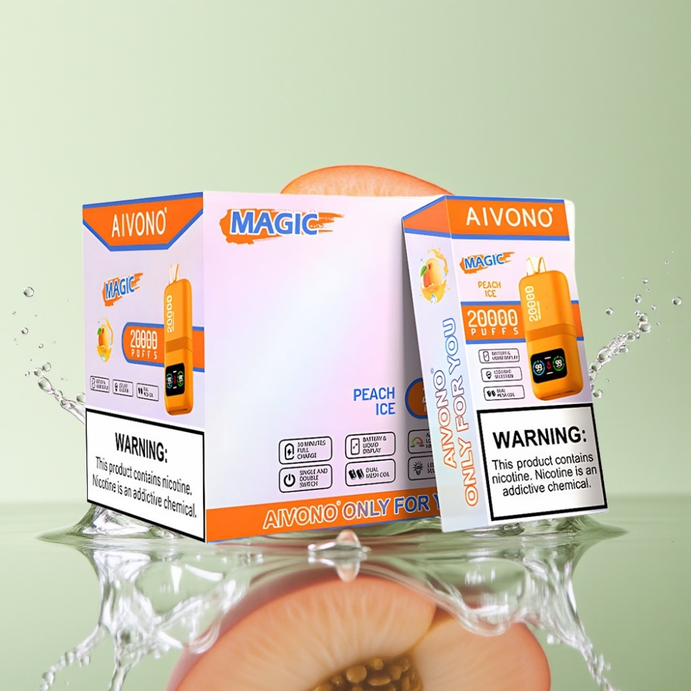 Aivono AIM MAGIC 20000 Puffs 26ml Bateria 600mAh Tipo C Pêssego Gelo
