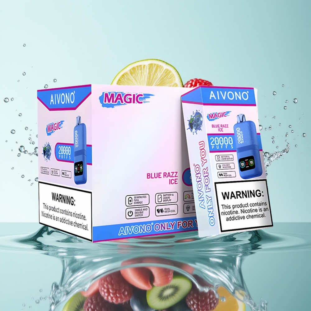 Aivono AIM MAGIC 20000 Puffs 26ml Dual Mesh Ice de Mirtilo Azul