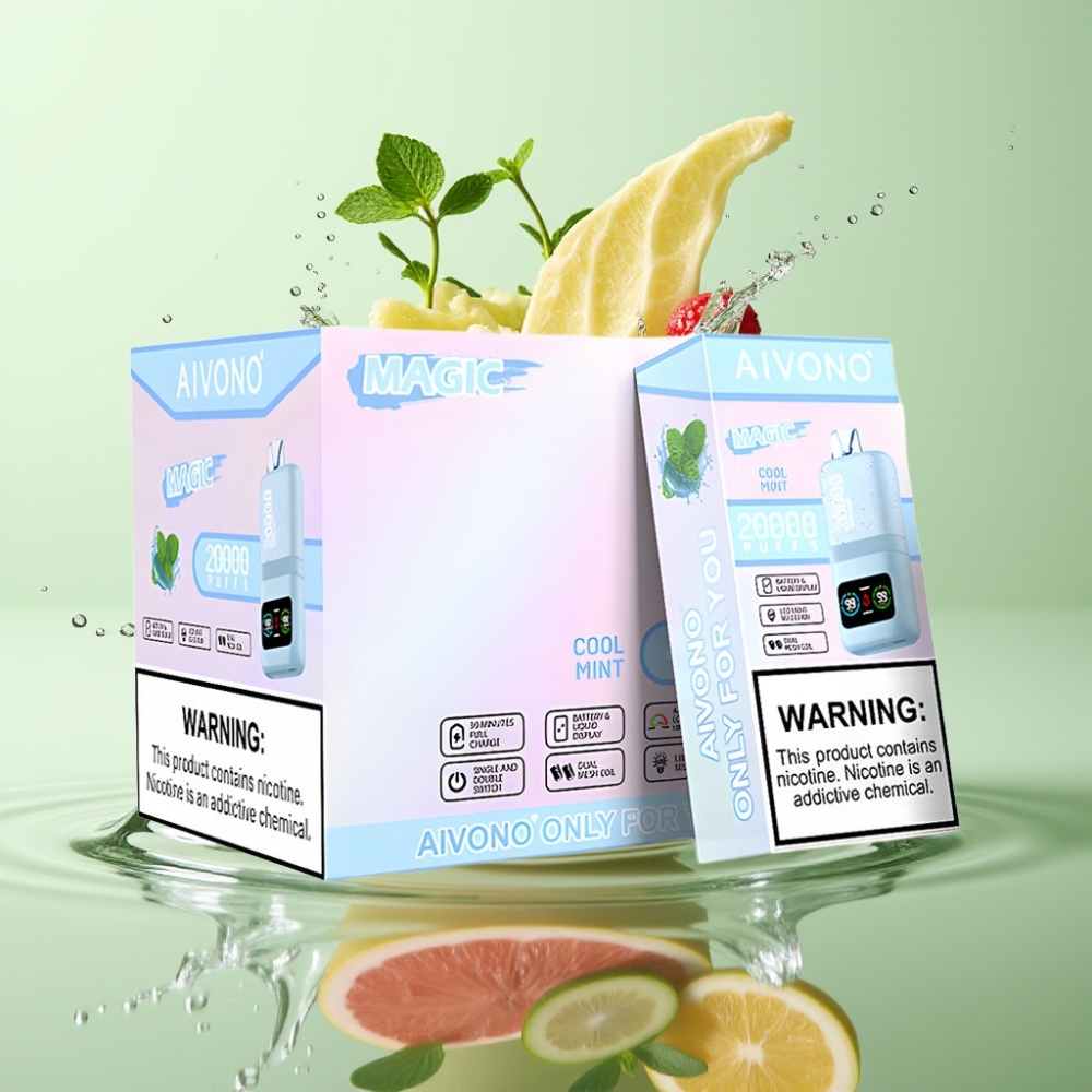 Aivono AIM MAGIC 20000 Puffs 26ml Dual Mesh LCD Tipo-C Menta Fresca