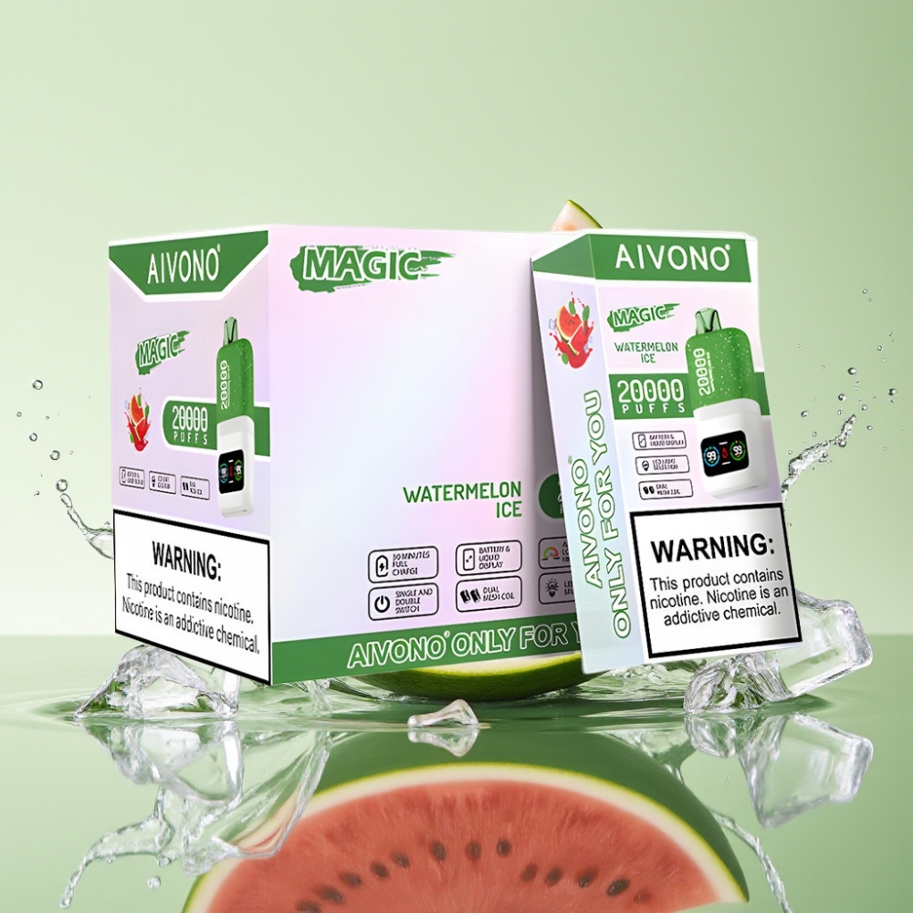 Aivono AIM MAGIC 20000 Puffs 26ml Gelo de Melancia Tipo-C Recarregável