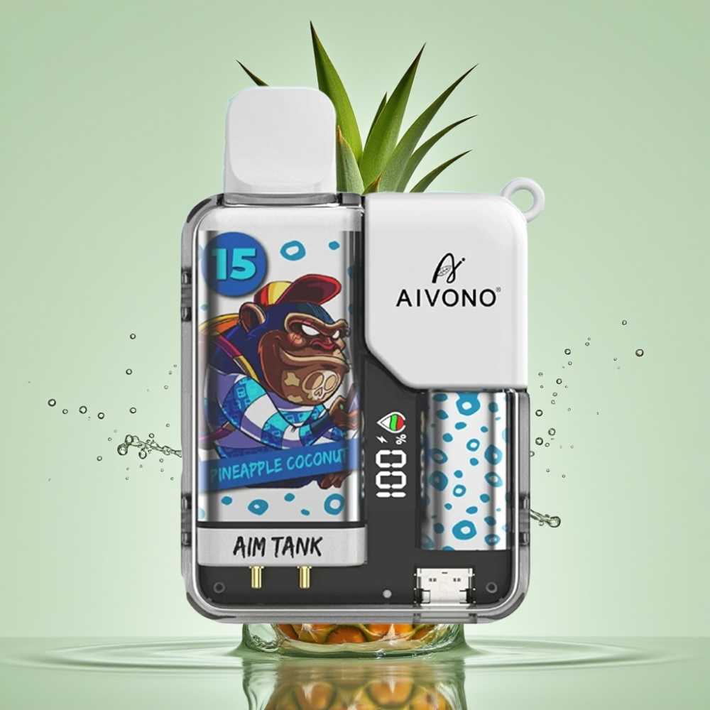Aivono AIM-TANK 9500 Puffs 18ml 650mAh LCD 1.2ohm Abacaxi Coco