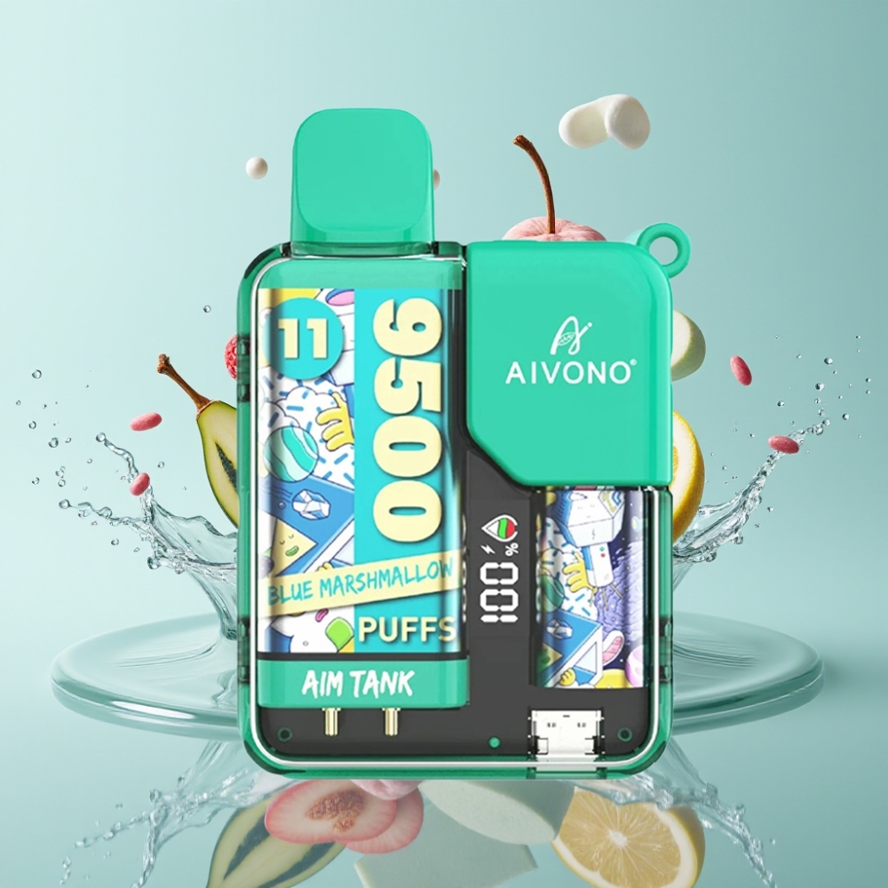 Aivono AIM-TANK 9500 Puffs 18ml 650mAh LCD Marshmallow Azul