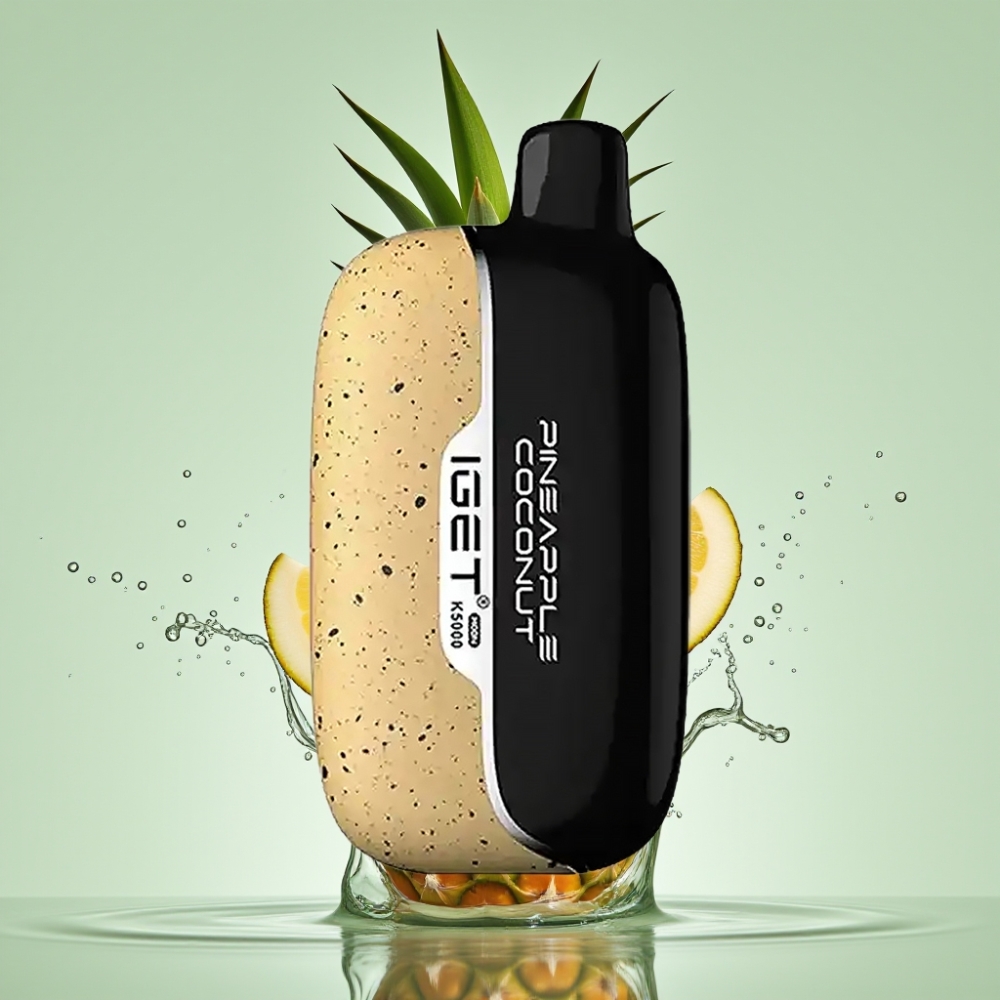 IGET Moon K5000 Puffs 81.5g PC 1.35 Ohm Abacaxi Coco IGET Moon K5000 Puffs 81.5g PC 1.35 Ohm Abacaxi Coco