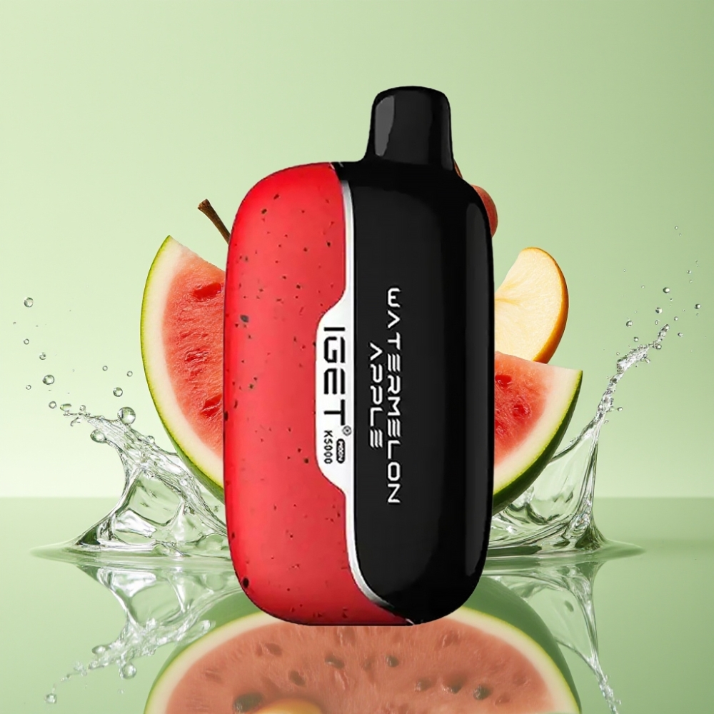 IGET Moon K5000 Puffs 81.5g PC 1.35 Ohm Melancia Maçã IGET Moon K5000 Puffs 81.5g PC 1.35 Ohm Melancia Maçã