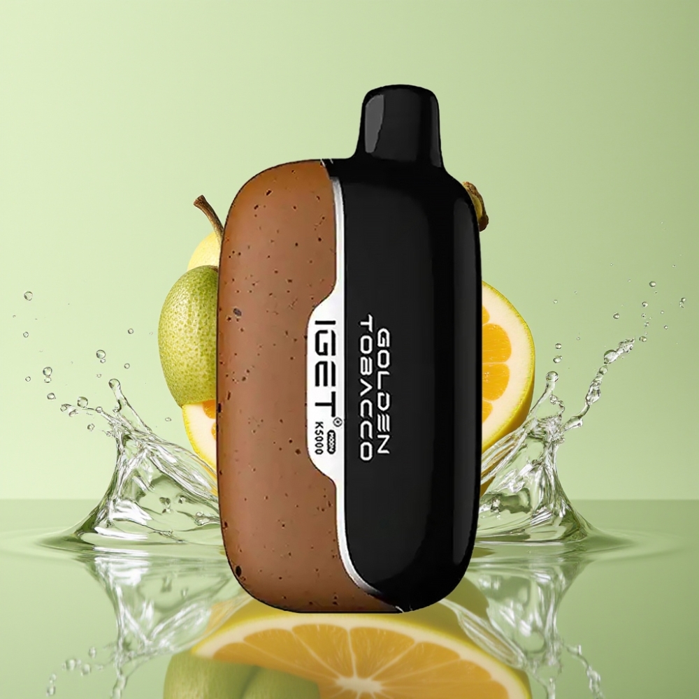 IGET Moon K5000 Puffs PC 1.35 Ohm Tabaco Dourado