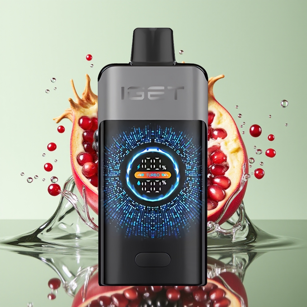 IGET ONE 12000 Puffs 2700mAh Tela Curva Grande Sabor Amora Cereja Romã IGET ONE 12000 Puffs 2700mAh Tela Curva Grande Sabor Amora Cereja Romã