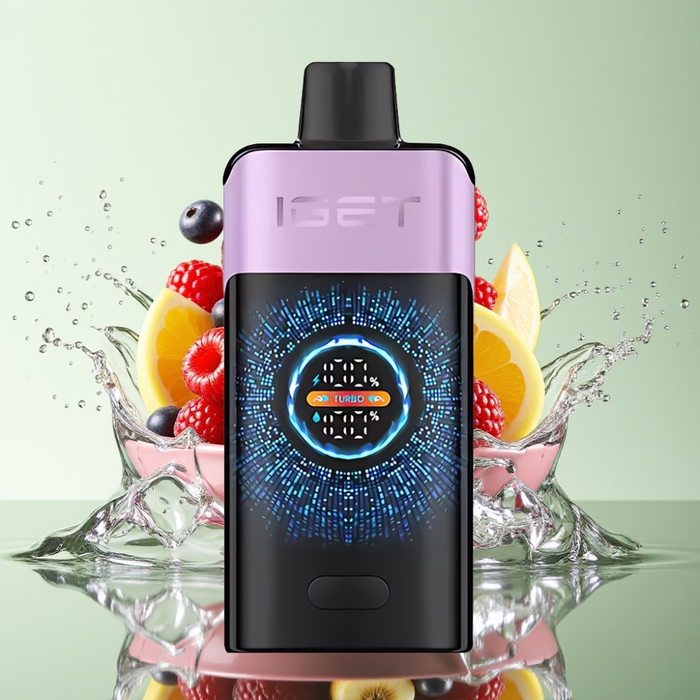 IGET ONE 12000 Puffs 2700mAh Tela Curva Grande Sabor Frutas Vermelhas Geladas IGET ONE 12000 Puffs 2700mAh Tela Curva Grande Sabor Frutas Vermelhas Geladas