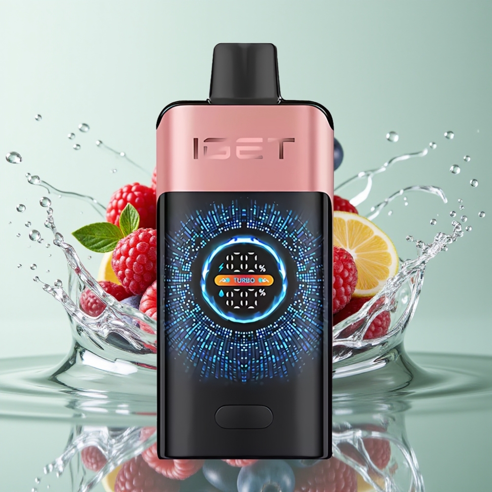 IGET ONE 12000 Puffs 2700mAh Tela Curva Grande Sabor Mirtilo Framboesa IGET ONE 12000 Puffs 2700mAh Tela Curva Grande Sabor Mirtilo Framboesa