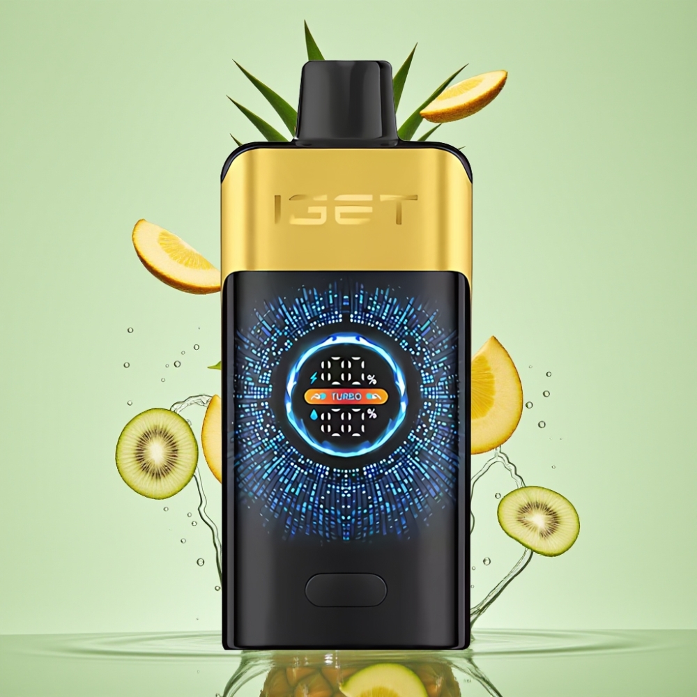 IGET ONE 12000 Puffs Tela Curva Grande 2700mAh Sabor Kiwi Abacaxi IGET ONE 12000 Puffs Tela Curva Grande 2700mAh Sabor Kiwi Abacaxi