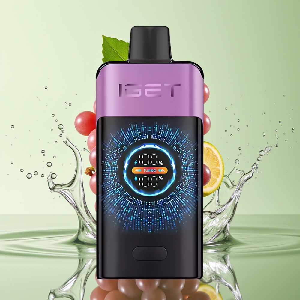 IGET ONE 12000 Puffs Tela Curva Grande 2700mAh Sabor Uva Chupa Chups IGET ONE 12000 Puffs Tela Curva Grande 2700mAh Sabor Uva Chupa Chups