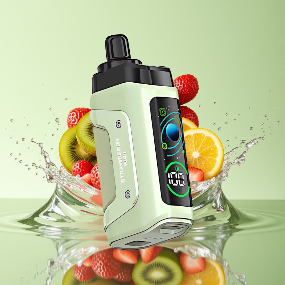 Razz Bar 45000 Puffs 1.0 Ohm Recarregável Morango Kiwi Razz Bar 45000 Puffs 1.0 Ohm Recarregável Morango Kiwi