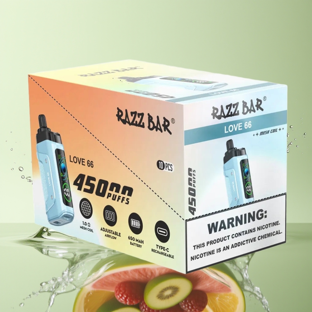 Razz Bar 45000 Puffs Bobina Mesh 1.0 Ohm Amor 66