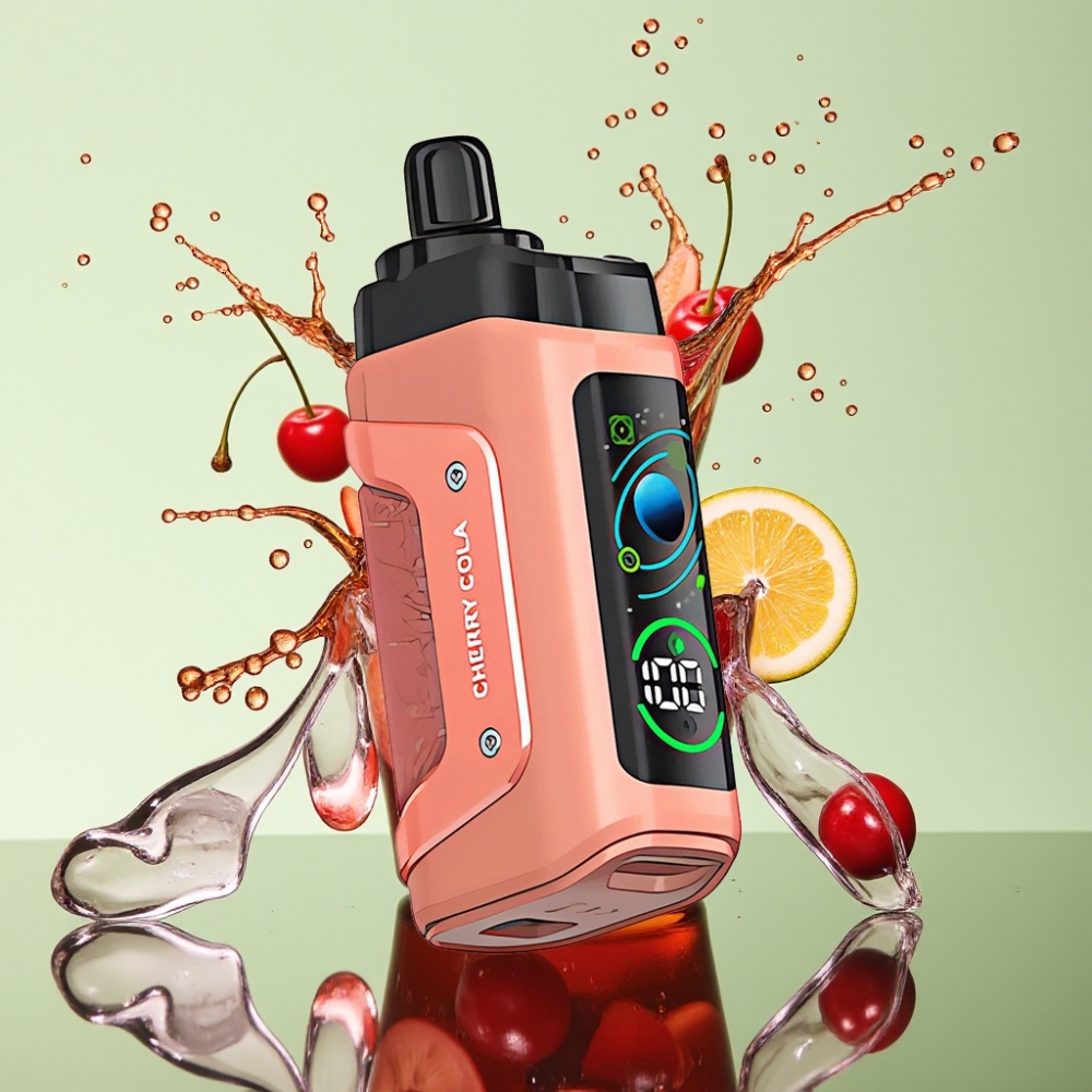 Razz Bar 45000 Puffs Resistência Mesh 1.0 Ohm Bateria 650 Mah Tipo-C Sabor Cereja-Cola Razz Bar 45000 Puffs Resistência Mesh 1.0 Ohm Bateria 650 Mah Tipo-C Sabor Cereja-Cola