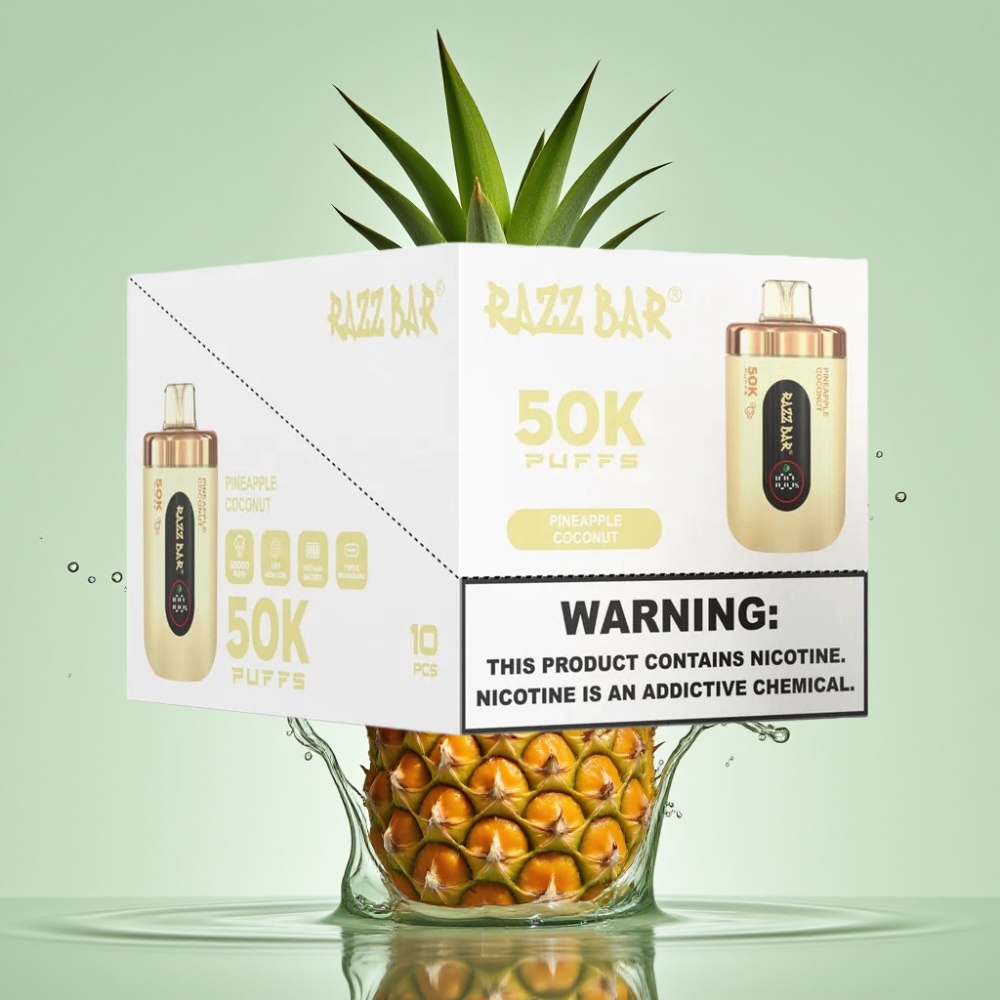 Razz Bar 50K Puffs 1.0 Ohm 650mAh Abacaxi Coco