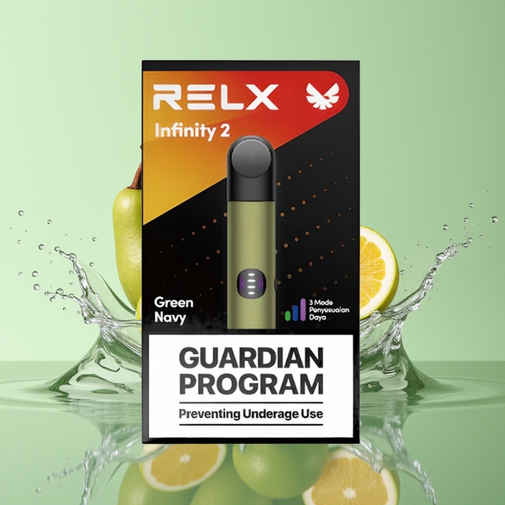 RELX Infinity 2 650 Puffs 1,9ml Verde-marinho USB-C 440mAh