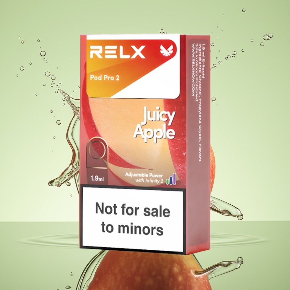 RELX Pod Pro 2 600 Puffs 0% Nicotina 1.9ml Maçã Suculenta