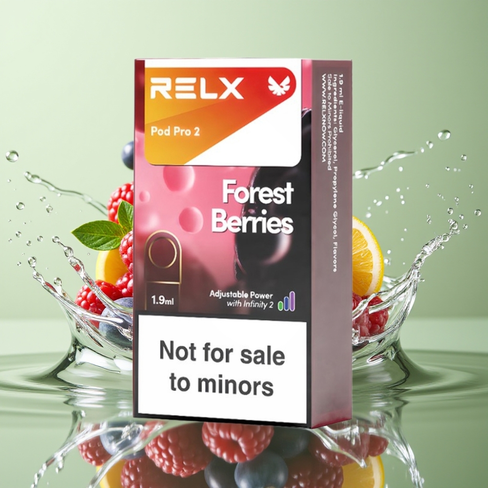 RELX Pod Pro 2 600 Puffs 1.9ml Frutas da Floresta 0% Nicotina