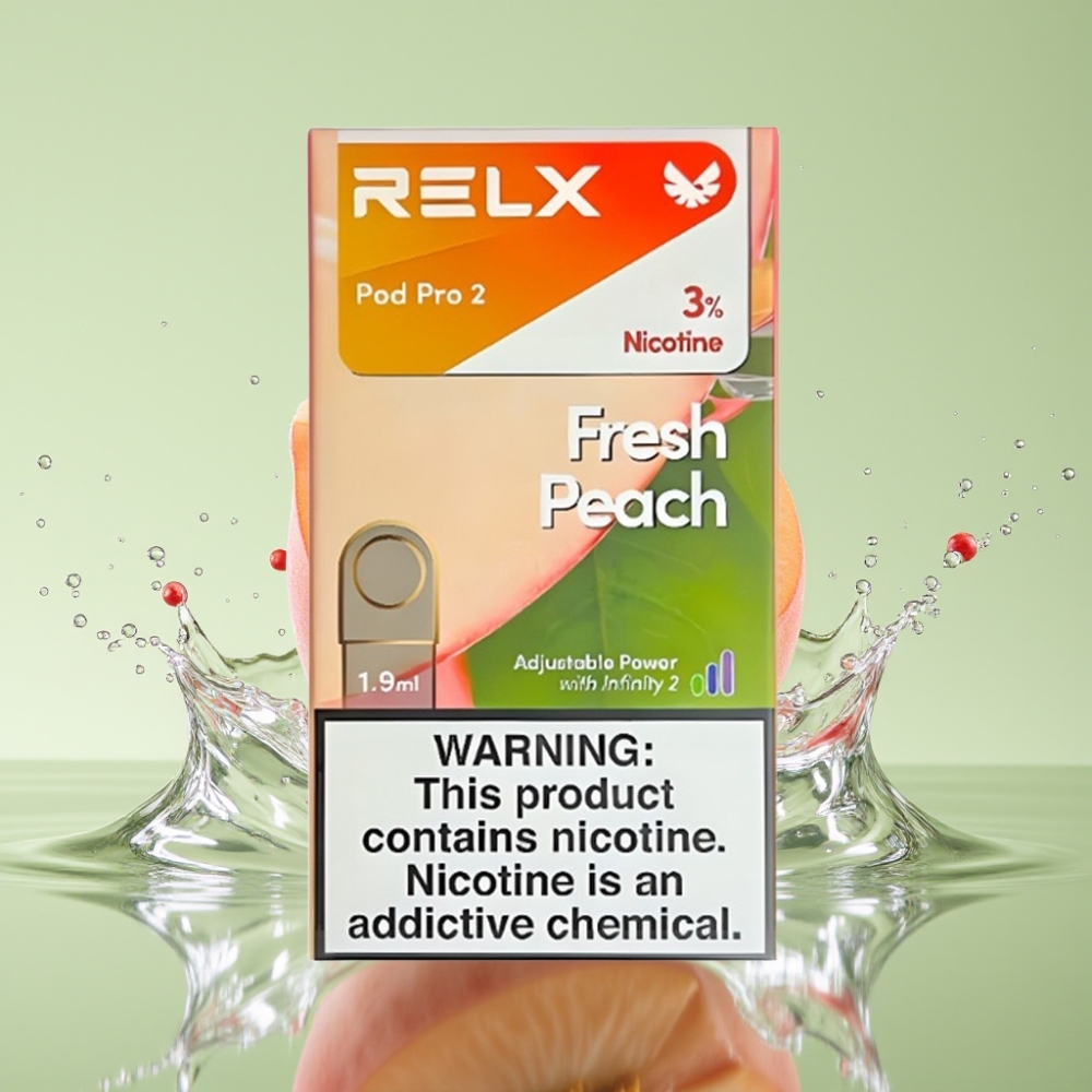 RELX Pod Pro 2 600 Puffs 3% Nicotina 1.9ml Pêssego Fresco
