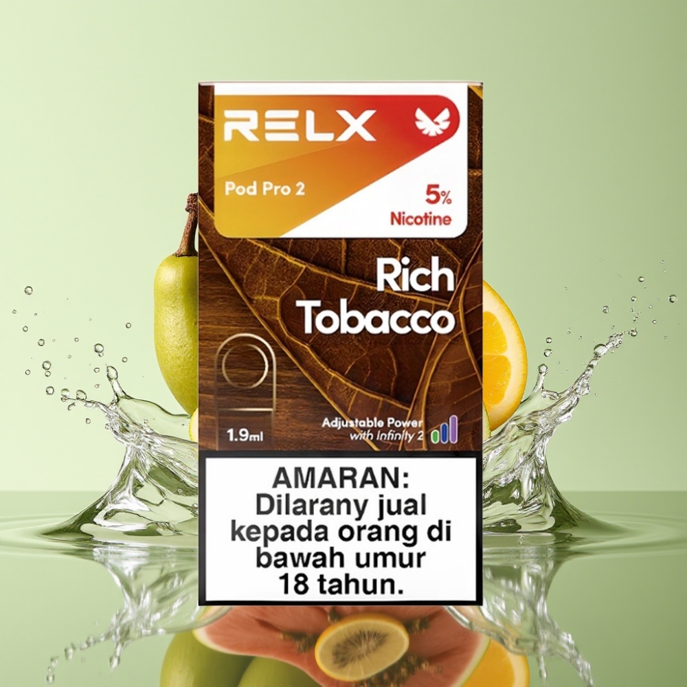 RELX Pod Pro 2 600 Puffs 5% Nicotina 1.9ml Tabaco Rico