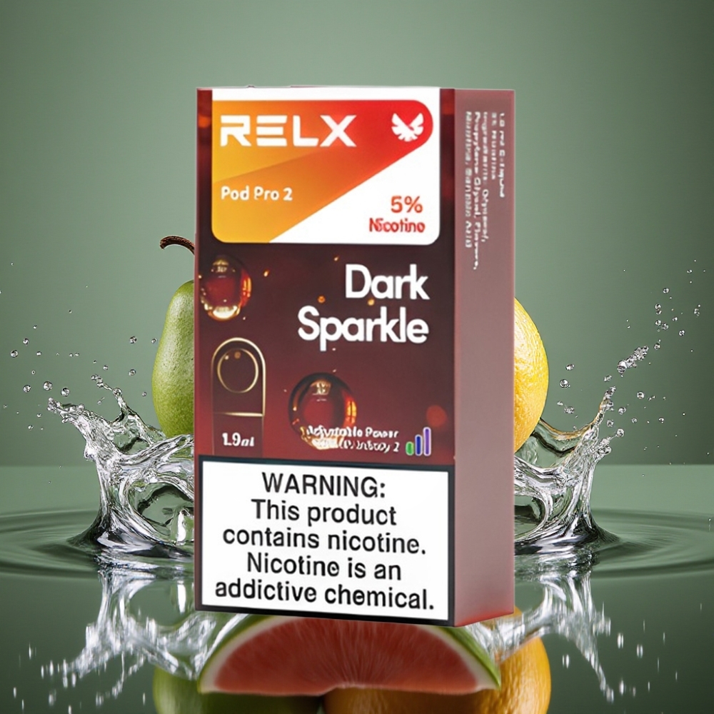 RELX Pod Pro 2 600 puffs 5% Brilho Escuro 1.9ml 3 modos