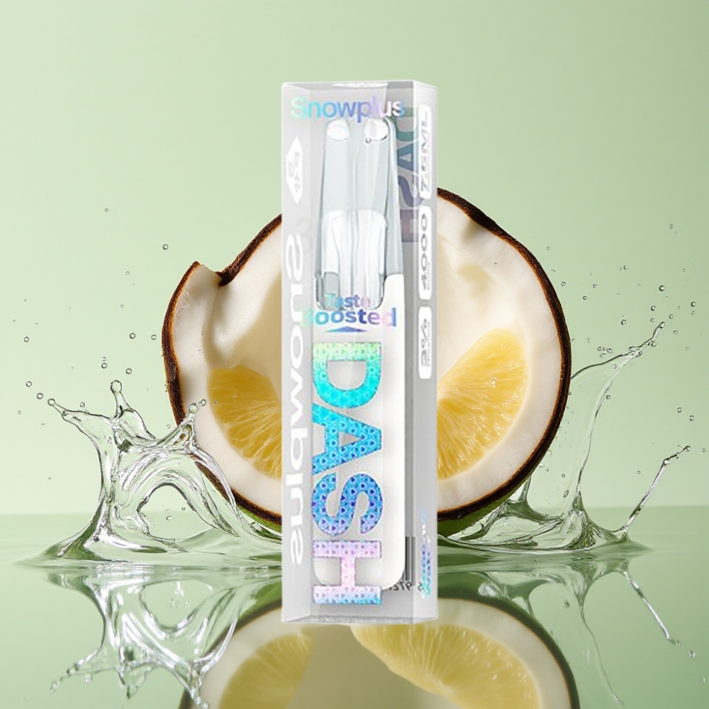 Snowplus Dash 4000 Puffs Cerâmica 530mAh 7,5ml Água de Coco