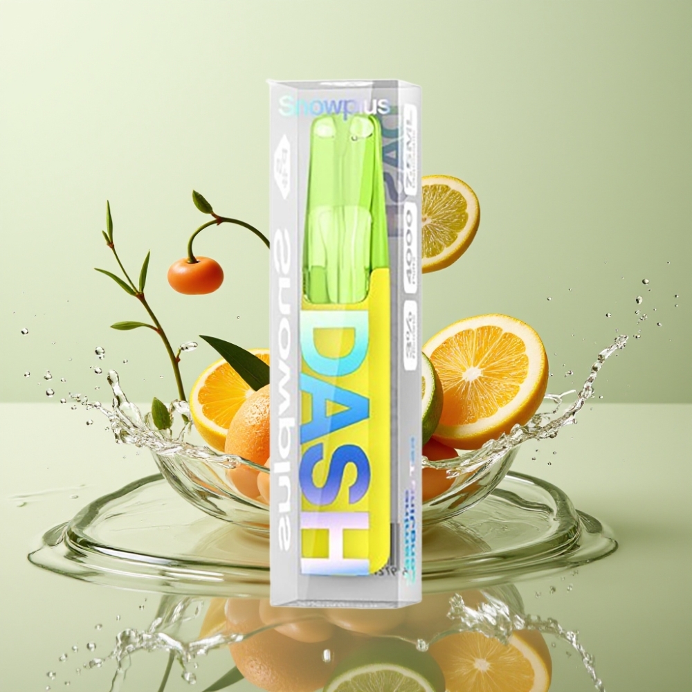 Snowplus Dash 4000 Puffs Dispositivo Descartável Cerâmico 530mAh 7.5ml Chá de LongJing de Jasmine
