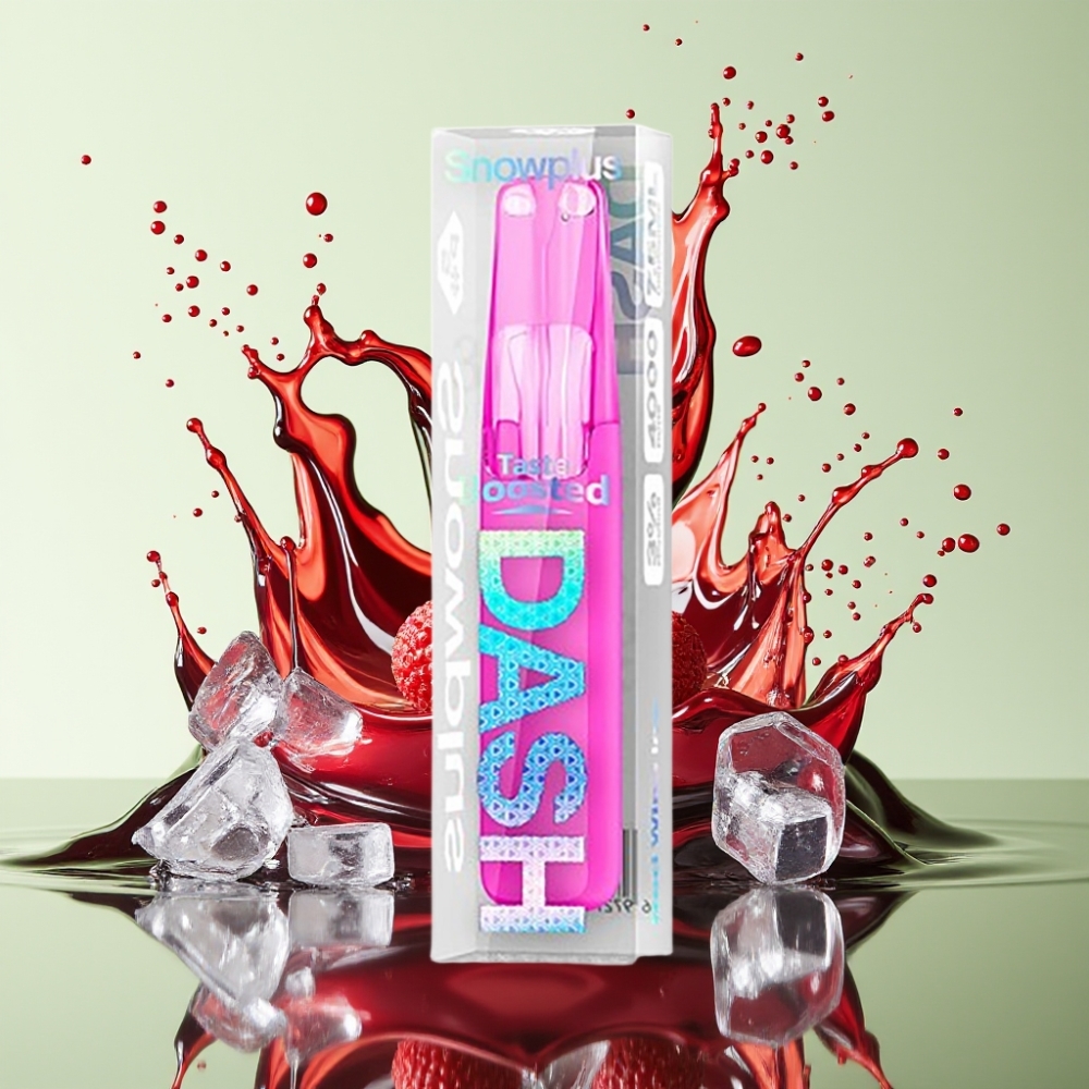 Snowplus Dash 4000 Puffs Dispositivo Descartável Cerâmico 7.5ml Vinho Tinto Gelado