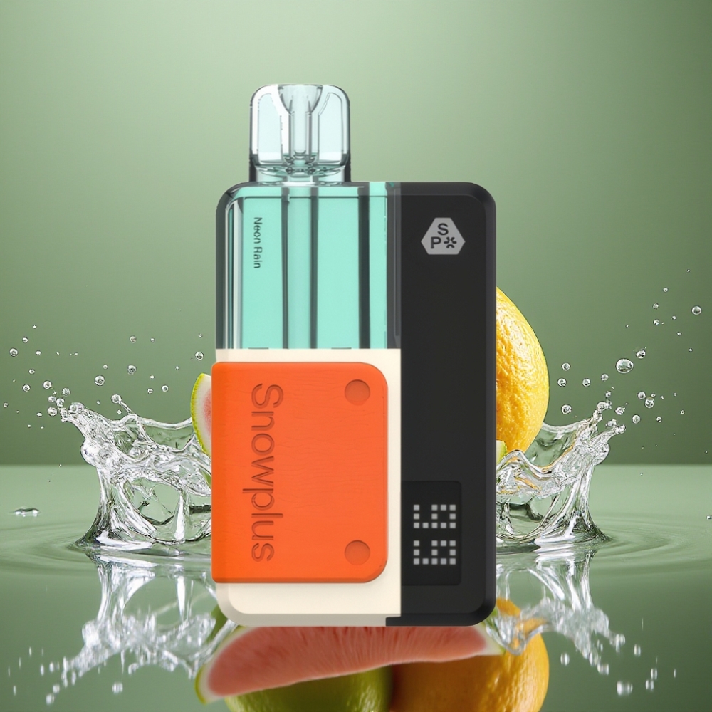 Snowplus Swift Kit 15000 Puffs Neon Chuva Bateria 1000mAh Atomizador Dual Mesh