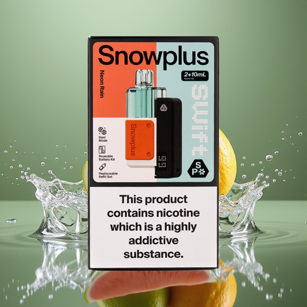Snowplus Swift 5000 Puffs 1000mAh Dual Mesh 2+10ml Chuva Neon