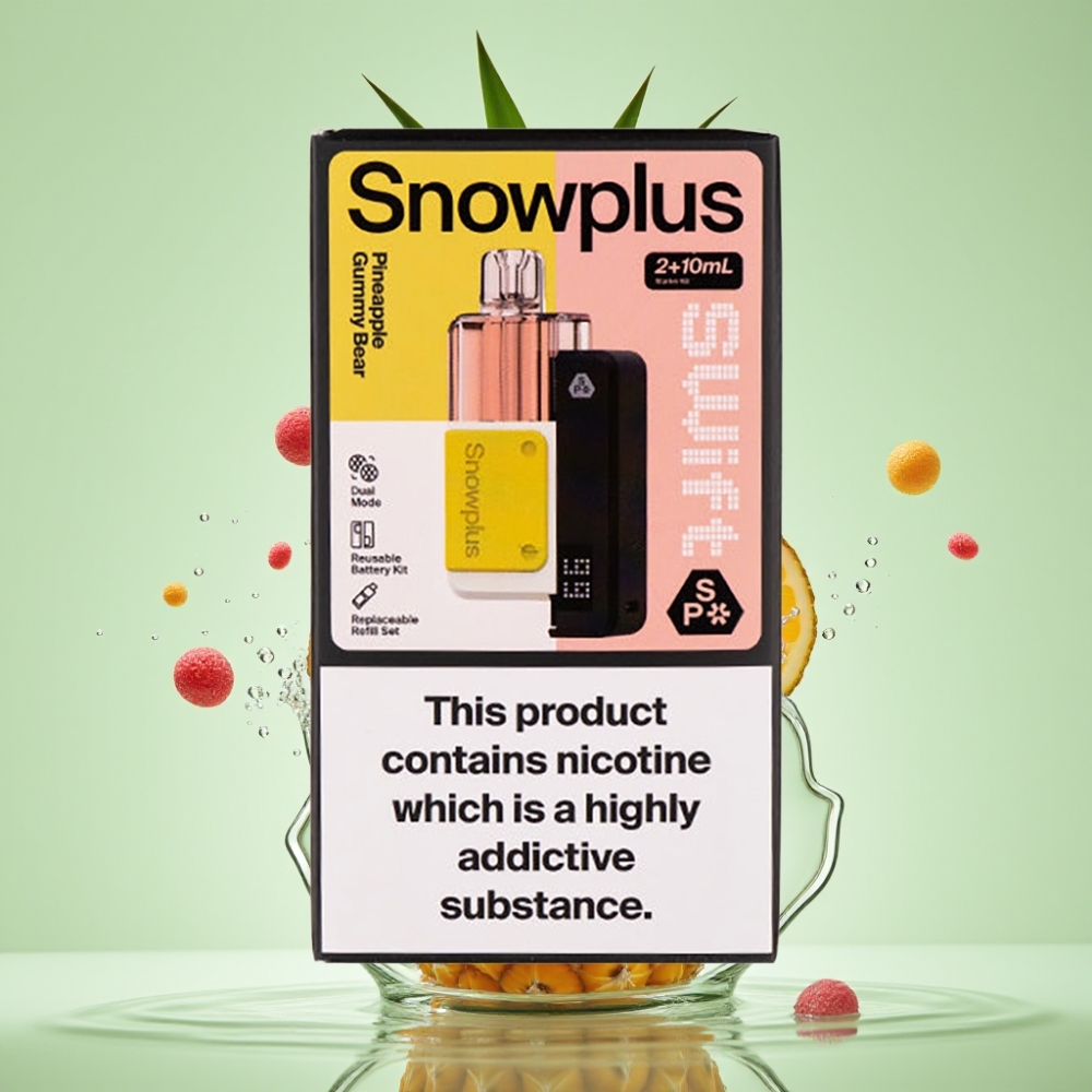 Snowplus Swift 5000 Puffs 1000mAh Dual Mesh 2% Ursinho de Goma de Abacaxi