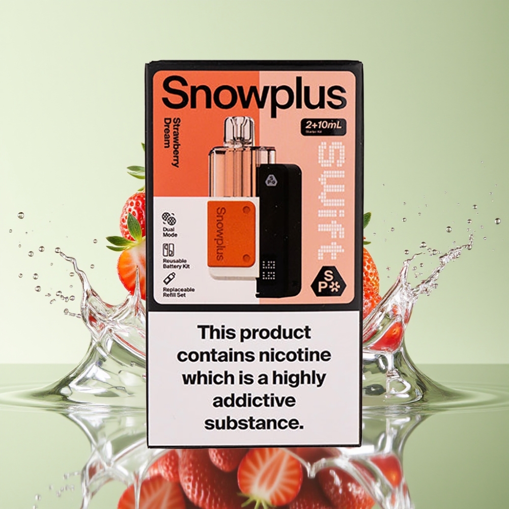 Snowplus Swift 5000 Puffs Dual Mesh 1000mAh 12ml 2% Sonho de Morango