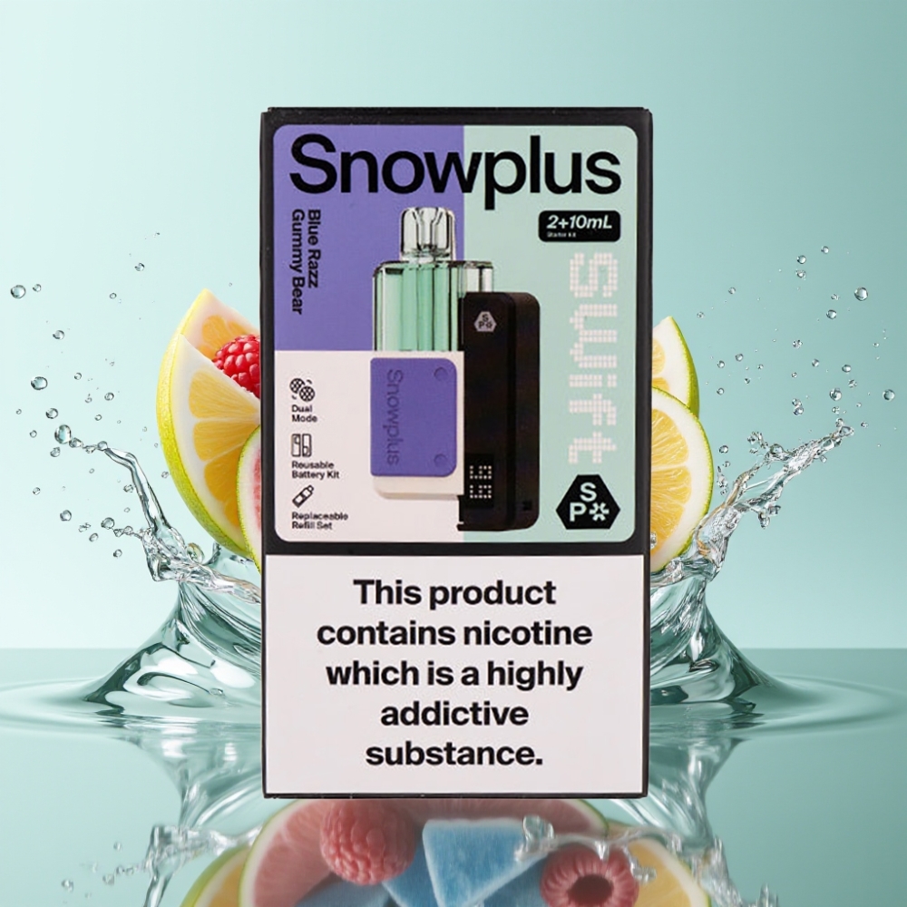 Snowplus Swift 5000 Puffs Dual Mesh 1000mAh 2% Ursinho de Goma Blue Razz