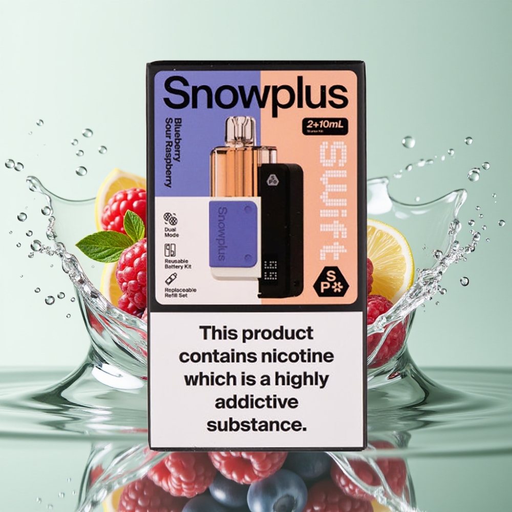 Snowplus Swift 5000 Puffs Kit Preenchido Dual Mesh 1000mAh 2+10ml 2% Mirtilo Framboesa Azeda