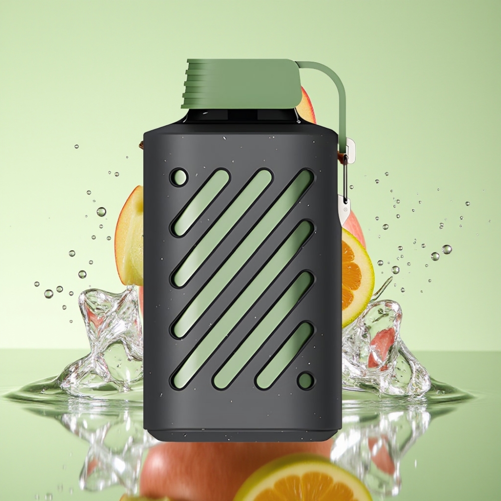 VOZOL GEAR 10000 30 Sabores Maçã Verde Gelada Capacidade Líquida Aumentada VAMT Mesh Coil