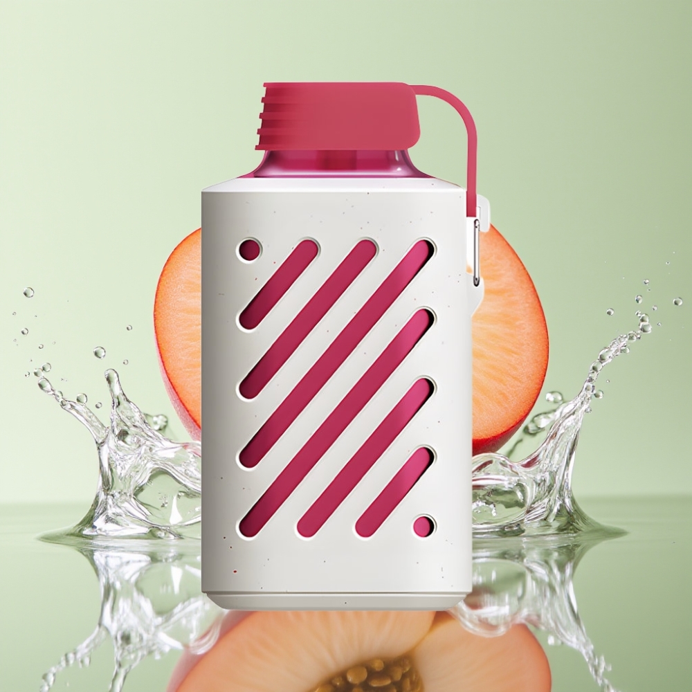 VOZOL GEAR 10000 Puffs 20ml Pêssego Gelo Multifuncional VAMT Mesh PCR 65%