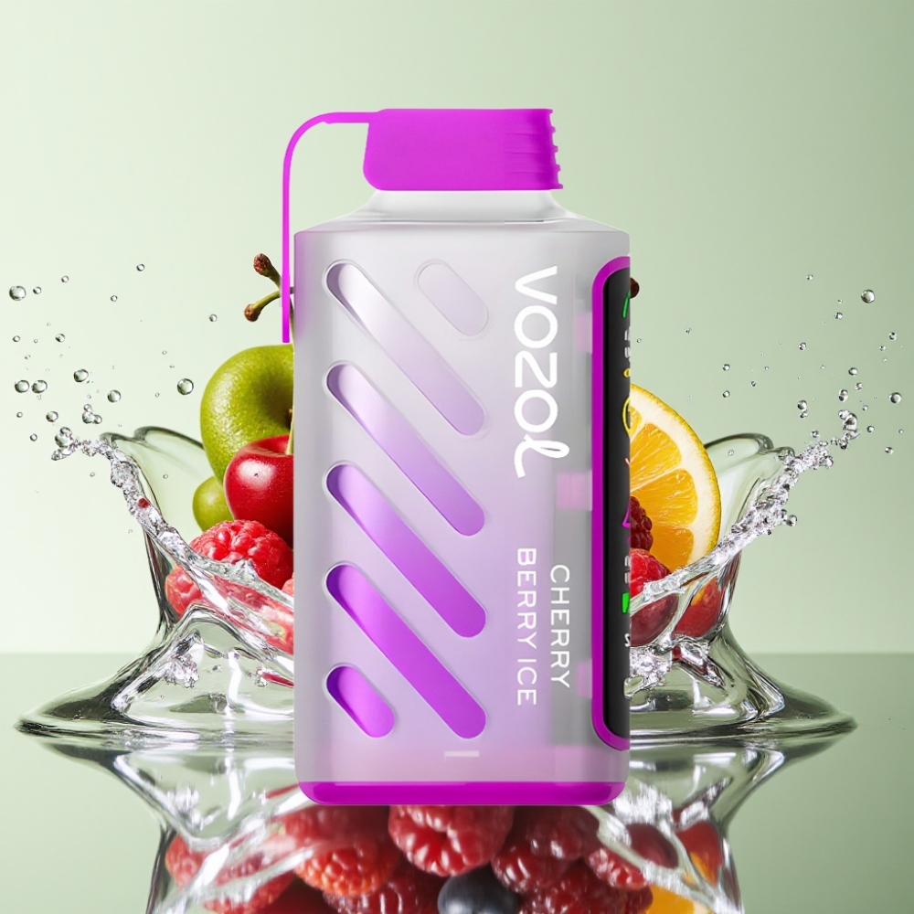 VOZOL Gear Power 20000 Puffs S.i.L.C. Tech Dual Mesh 20mL 5% Cereja Frutas Vermelhas Gelo