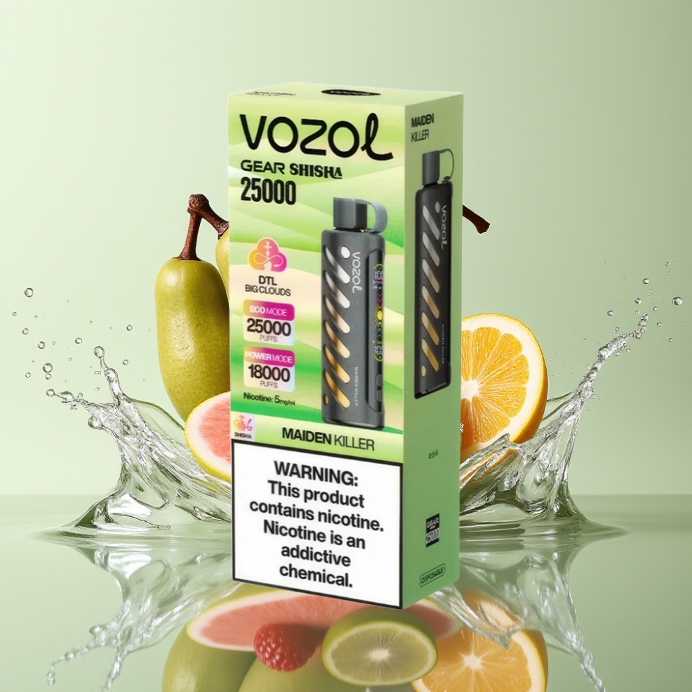 VOZOL Gear Shisha 25000 Puffs S.iL.C Tech Dual Mesh 1000mAh 5mg/ml Matadora de Donzelas