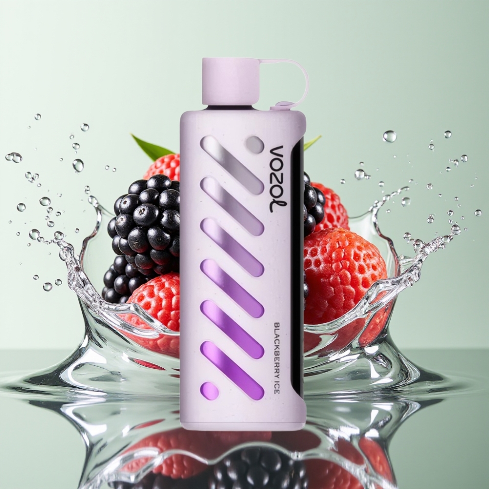 VOZOL Gear Shisha 25000 Puffs S.i.L.C Tech Dual Mesh 1000mAh 5mg/ml Blackberry Ice