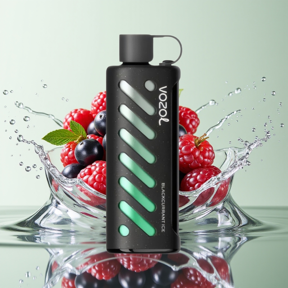 VOZOL Gear Shisha 25000 Puffs S.i.L.C Tech Dual Mesh Groselha Negra Gelo