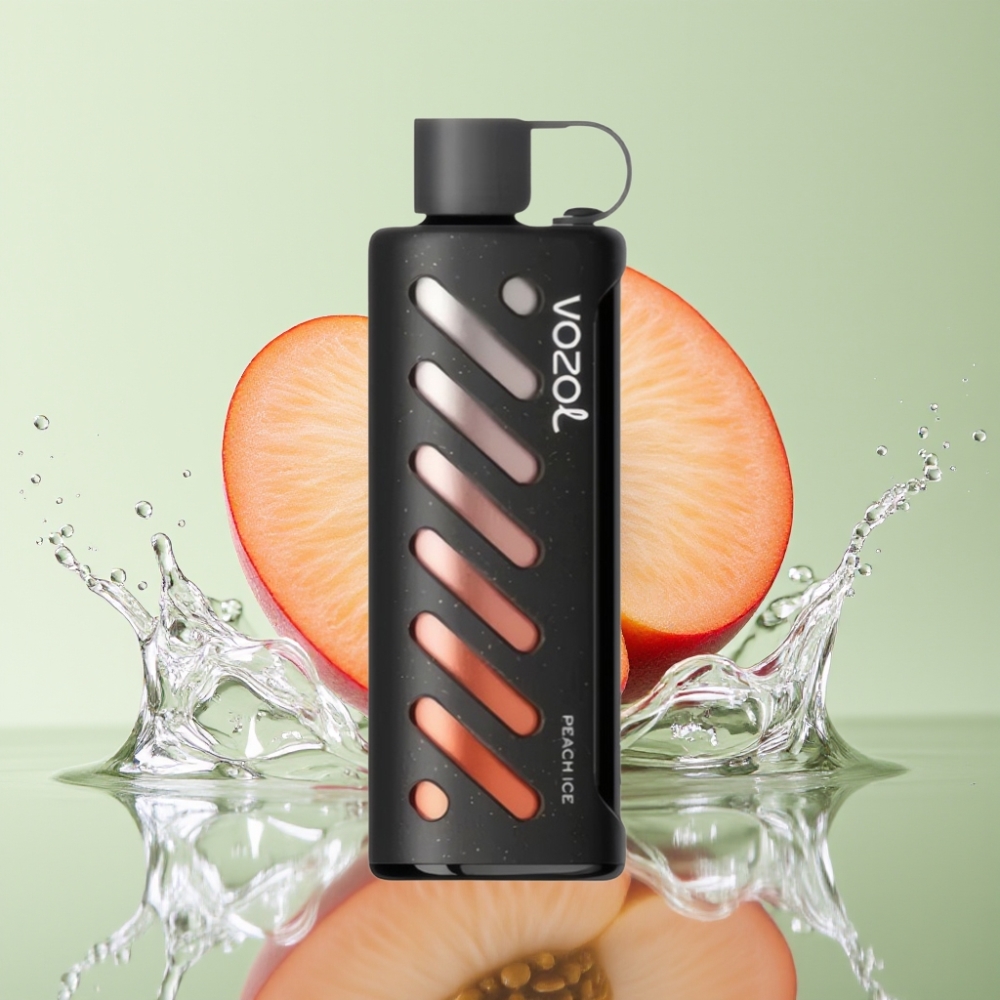 VOZOL Gear Shisha 25000 Puffs S.i.L.C Tech Dual Mesh Pêssego Gelo