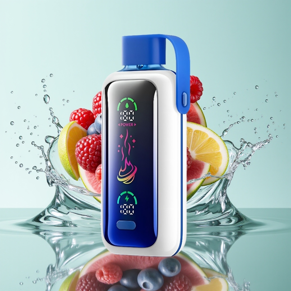 VOZOL Star 20000 Puffs Tela Espelho HD 2.2" Dual Mesh 650mAh Blue Razz Ice
