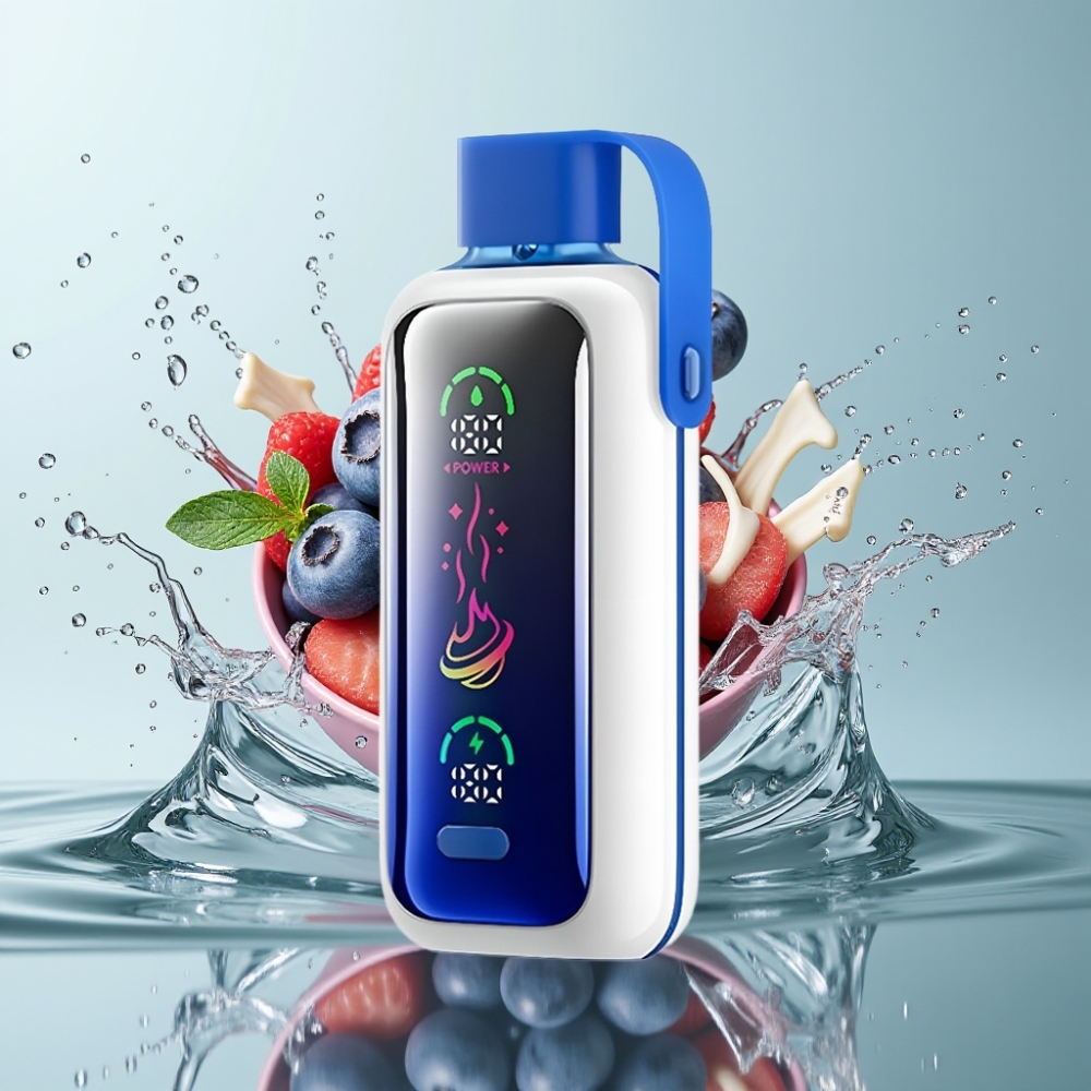 VOZOL Star 20000 Puffs Tela Espelho HD 2.2" Dual Mesh 650mAh Tempestade de Mirtilo